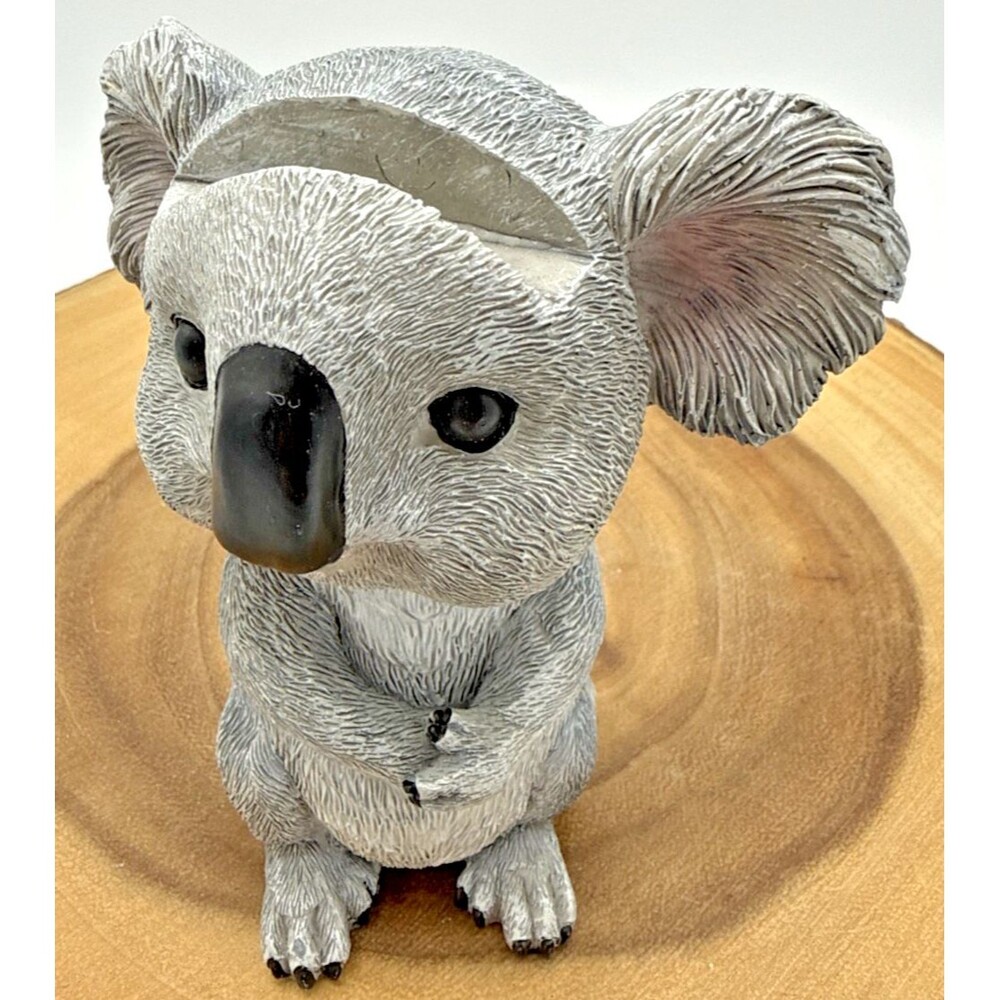 Gray Australian Koala Bear Eye Glass Holder Cute Desk Figurine Wildlife Decor